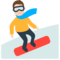Snowboarder emoji on Mozilla